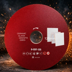 Disc diamantat subtire pentru taiere fina, 125 mm, pentru portelan, gresie, faianta, sticla si piatra naturala, utilizare uscata - Img 5
