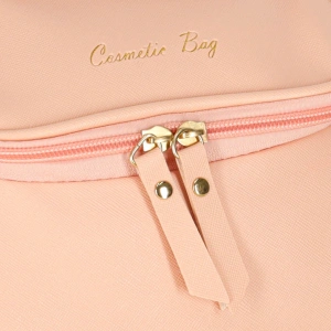 Geanta cosmetica, pentru calatorii, PVC, 23 x 13 x 17 cm, roz - Img 3