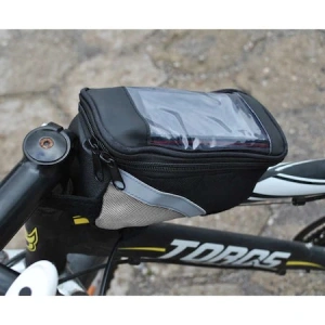 Geanta de telefon pentru bicicleta,forma dreptunghiulara,19x9,5x9 cm - Negru - Img 9