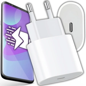 Incarcator retea USB Type-C, fast charge 20W, compact, universal, design alb, compatibil cu smartphone-uri si tablete, ideal pentru calatorii - Img 9
