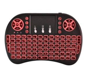Mini tastatura universala,multimedia, Wireless 2.4GHz, iluminata RGB cu chip inclus - Img 2