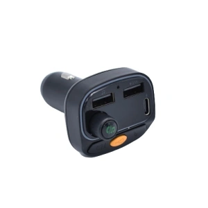 Modulator auto C15, 12-24V , FM cu bluetooth, 2 iesiri USB, 1x Type C - Negru - Img 3