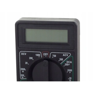 Multimetru digital DT-830B, cu ecran LCD, sonde de test incluse, alimentare 9V, negru - aparat profesional de masurare electrica - Img 3