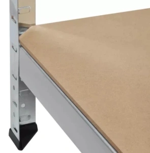Raft metalic pentru depozitare, 5 polite, capacitate 175 kg/polita, total 875 kg, 220x100x45 cm - Img 3