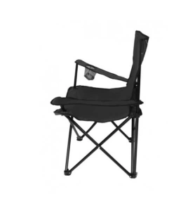 Scaun pliabil pentru camping,pescuit,din metal,sarcina maxima 120 kg - Negru - Img 8