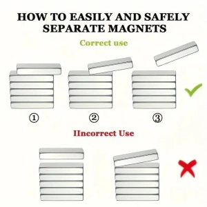 Set 10 magneti Neodim universali, diverse activitati, 10x5x2 mm - Patrat - Img 2