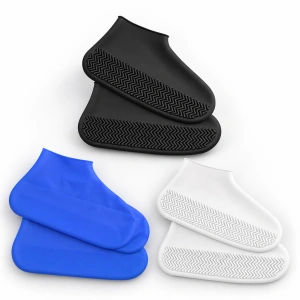 Set 2 huse impermeabile pentru încălțăminte, latex, antiderapante, reutilizabile, unisex, mărimi M/L, 3 culori