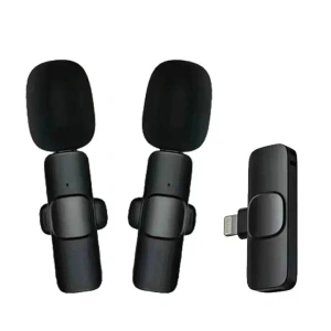 Set 2 x lavaliera wireless pentru telefon, Lightning, negru - Img 3