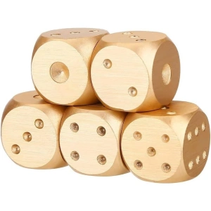 Set 5 zaruri gold extrafinisate, din aliaj de aluminiu, marime 16 mm, cu cutie metalica de depozitare - design premium si durabilitate ridicata - Img 4