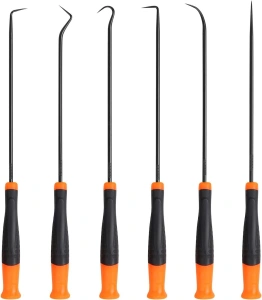 Set 6 surubelnite, carlige lungi pentru extras garnituri de etansare auto, 24 cm lungime