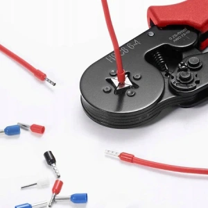 Set cleste pentru sertizare, patru falci, 500 buc terminale conductori cu auto-reglare, 0.25 - 10 mm2 - Img 2