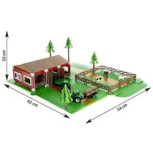 Set complet pentru copii,102 piese Ferma cu animale,tractoare,gospodarie - Multicolor - Img 2