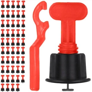 Set profesional pentru alinierea placilor ceramice, 50 distantiere reutilizabile si cheie reglaj, 3-16 mm, universal - Img 6