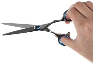 Set tuns profesional 7 piese cu foarfece coafura 6 inch, subtiere, pelerina, pieptene si accesorii, pentru uz salon si acasa - Img 9