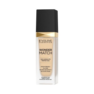 Eveline Cosmetics, Wonder Match Skin Absolute Perfection, Hydrating, Liquid Foundation, 05, Light Porcelain, 30 ml