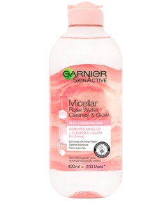 Garnier, Rose Glow, Eliminates Impurities, Micellar Water, For All Skin Types, 400 ml