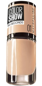 Maybelline, Color Show 60 Seconds, Ojă, Nr. 1, Go Bare, 7 ml
