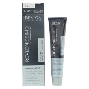 Revlon, Revlonissimo Colorsmetique, Permanent Vopsea de păr, 6.34 Dark Hazel Blonde, 60 ml