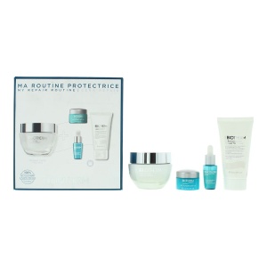 Set Biotherm: Life Plankton, Anti-Ageing, Morning & Evening, Eye Cream, 5 ml + Life Plankton Elixir, Regenerating, Day & Night, Serum, For Face, 7 ml + Cera Repair, Barrier Repair, Cream, For Face, 50 ml + Cera, Eliminates Impurities, Cleansing Foaming Cr