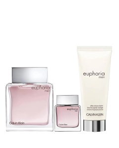Set Calvin Klein: Euphoria, Apă de toaletă, For Men, 100 ml + Euphoria, Apă de toaletă, For Men, 15 ml *Miniature + Euphoria, After-Shave Balm, 100 ml