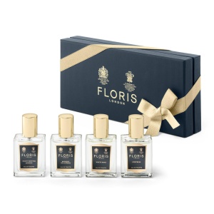 Set Floris Of London: Night Scented Jasmine, Apă de toaletă, For Women, 15 ml + Bouquet De La Reine, Apă de toaletă, For Women, 15 ml + White Rose, Apă de toaletă, For Women, 15 ml + Chypress, Apă de toaletă, Unisex, 15 ml