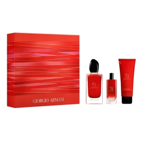 Set Giorgio Armani: Si Passione, Apă de parfum, For Women, 100 ml + Si Passione, Apă de parfum, For Women, 15 ml *Miniature + Si Passione, Body Lotion, Body, 75 ml