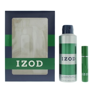Set Izod: Green, Scented Spray, For Men, 200 ml + Green, Apă de toaletă, For Men, 15 ml
