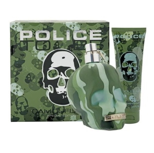 Set Police: To Be Camouflage, Apă de toaletă, For Men, 75 ml + To Be Camouflage, Hydrating, Body Lotion, 100 ml