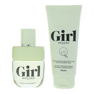 Set Rochas: Girl, Apă de toaletă, For Women, 60 ml + Girl, Exfoliating, Shower Gel, Body, All Skin Types, 100 ml
