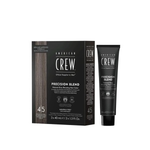 Set Trio, American Crew, Precision Blend, Semi-Permanent Vopsea de păr, 4-5 Natural Grey, 3 pcs, 40 ml