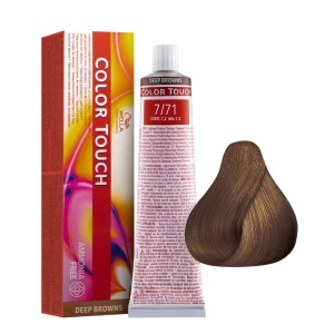 Wella Professionals, Color Touch, Ammonia-Free, Semi-Permanent Vopsea de păr, 7/71 , 60 ml