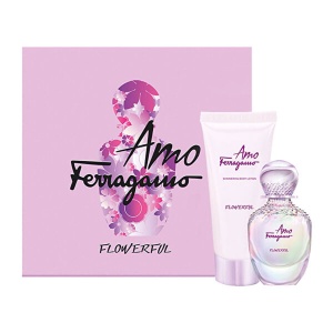Amo Ferragamo - Flowerful Set Salvatore Ferragamo: Amo Ferragamo Flowerful, Apă de toaletă, For Women, 50 ml + Amo Ferragamo Flowerful, Shimmer, Day & Night, Body Lotion, 100 ml
