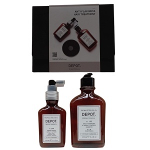 Consumer Kit C Set Depot: 100 Hair Cleansing No. 102, Botanical Complex, Șampon, Anti-Dandruff & Sebum Control, 250 ml + 200 Hair Treatments No. 208, Botanical Complex, Leave-In Scalp Treatment Lotion, For Detoxing, 100 ml