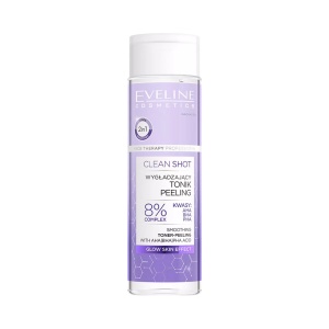 Eveline Cosmetics, Clean Shot, Peeling, Tonic Lotion, For Face, 200 ml