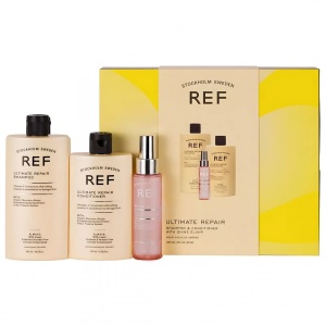 Gift Box Set Ref Stockholm: Ultimate Repair, Sulfates-Free, Șampon, Repairing & Strengthening, 285 ml + Ultimate Repair, Sulfates-Free, Balsam, For Hydrate/Detangle & Shine, 245 ml + Shine Elixir, Hair Serum, Softening, 80 ml