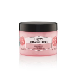 I Love, Signature Collection, Vegan, Hydrating, English Rose, Body Butter, 330 ml