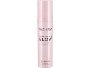 Makeup Revolution, Glow & lluminate, Liquid Highlighter, Gold, For Face, 40 ml