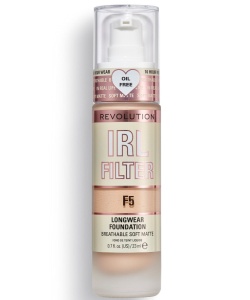 Makeup Revolution, IRL Filter, Oil Free, Long Wear, Cream Foundation, F5, 23 ml