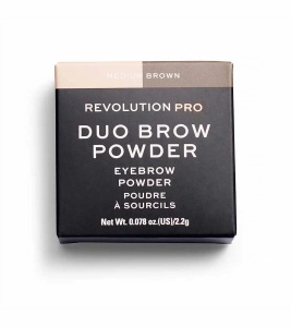 Makeup Revolution, REVOLUTION PRO, Vegan, Eyebrow Powder, Medium Brown, 2.2 g