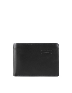 Piquadro, Obidos, Leather Wallet, Slim, PU257W110R-N, Black, For Men