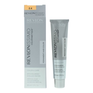 Revlon, Revlonissimo Colorsmetique, Permanent Vopsea de păr, 8.4 Light Copper Blonde, 60 ml