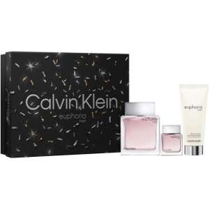 Set Calvin Klein: Euphoria, Apă de toaletă, For Men, 100 ml + Euphoria, Apă de toaletă, For Men, 15 ml *Miniature + Euphoria, After-Shave Balm, 100 ml