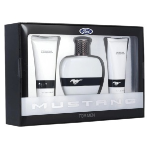 Set Ford: Mustang White, Apă de toaletă, For Men, 100 ml + Mustang White, After-Shave Balm, 100 ml + Mustang White, Body Wash, For Hair & Body, 100 ml