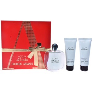 Set Giorgio Armani: Acqua di Gioia, Apă de parfum, For Women, 100 ml + Acqua di Gioia, Body Lotion, Body, 75 ml + Acqua di Gioia, Shower Gel, All Skin Types, 75 ml