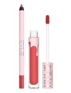 Set Kylie Cosmetics: By Kylie, Ruj lichid, 503, Bad Lil Thing, 3 ml + By Kylie, Pencil, Lip Liner, Bad Lil Thing, 1.1 g