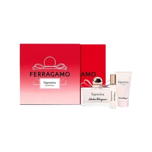Set Salvatore Ferragamo: Signorina, Apă de parfum, For Women, 100 ml + Signorina, Apă de parfum, For Women, 10 ml + Signorina, Moisturizing, Body Lotion, 50 ml