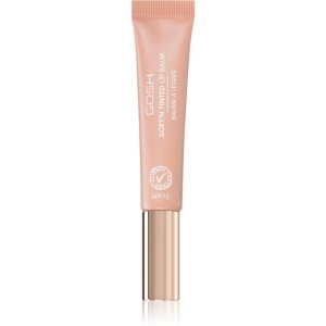 Gosh, Soft'n Tinted, Vegan, semi-transparent, Lip Balm, 002, Nougat, SPF 15, 8 ml