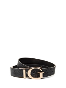 Guess, Mika, Double-Sided Model, Textile Belt, Gray, For Women, Size M