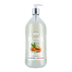 Les Petites Bains de Provence, Almond, Shower Gel, For Sensitive Skin, 1000 ml