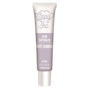 Lippy Inc., Glow Superbalm White Diamond, Glossy Finish, Lip Balm, 10 g